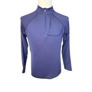 Descente Evan Quirch Kids Navy Blue Quarter Zip Athletic Pullover Size 14 160